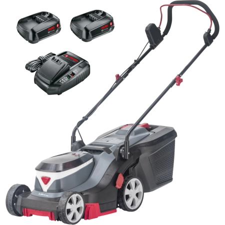 AL-KO 32.2 LI 18V EASY Akumulatorowa kosiarka z koszem (zestaw 2x2,5Ah/3,0A) / 18V / 2,5Ah / 32cm / 200m² / 32.2 LI 18V