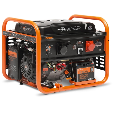 GDA7500DPE-3 DAEWOO Agregat prądotwórczy 400/230V 6,5kW AVR silnik na PB 420cm³