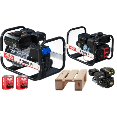 F3001R Agregat prądotwórczy FOGO 3,0 kW 230V 11,7A + 2 x olej Al-KO