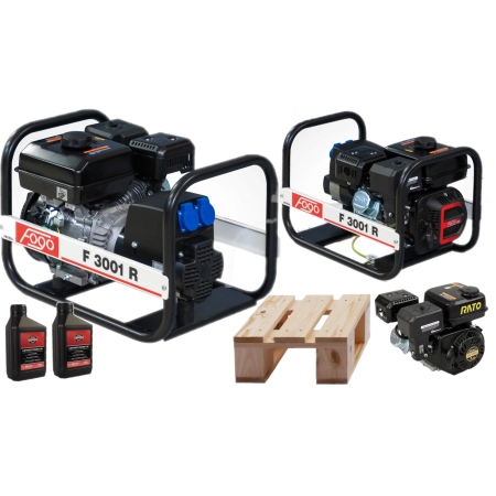 F3001R Agregat prądotwórczy FOGO 3,0 kW 230V 11,7A + 2 x olej B&S