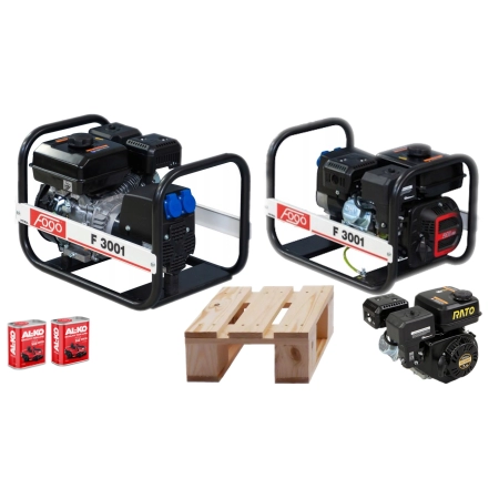 F3001 Agregat prądotwórczy FOGO 3,0 kW 230V 11,7A + 2szt oleju Al-KO