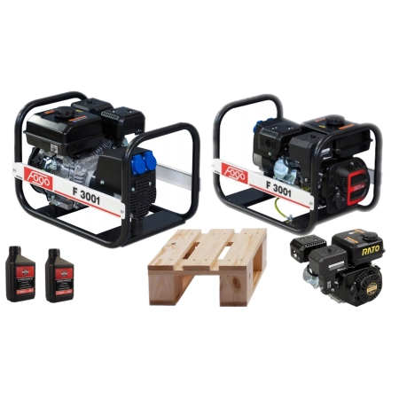 F3001 Agregat prądotwórczy FOGO 3,0 kW 230V 11,7A + 2szt oleju B&S