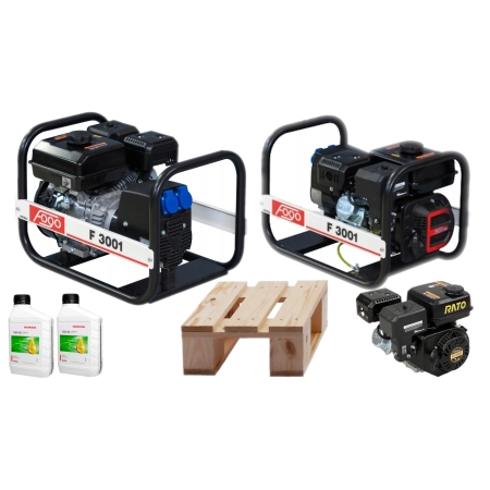 F3001 Agregat prądotwórczy FOGO 3,0 kW 230V 11,7A + 2szt oleju Honda
