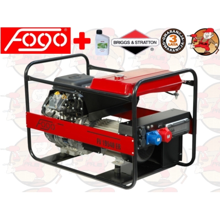FV19540ER Agregat prądotwórczy FOGO 19,0kVA 230/400V z AVR silnikiem Briggs&Stratton i rozrusznikiem FV 19540 ER + GRATIS*
