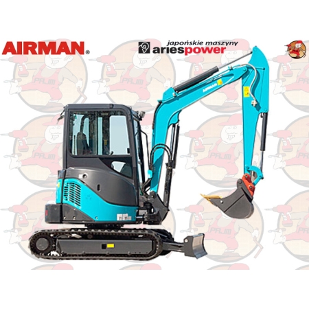 AX29U-4 Minikoparka z zerowym tyłem AIRMAN z silnikiem YANMAR 3TNV88 +GRATIS*