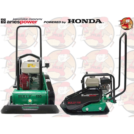 BULLY110 Zagęszczarka wibracyjna ARIES z silnikiem HONDA GX160 18 kN 116kg + GRATIS* BULLY 110