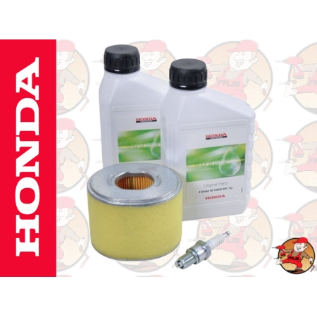 Oryginalny zestaw filtr powietrza, 2xolej, świeca do silnika HONDA GX340 i GX390 kat. 06211-ZE3-000