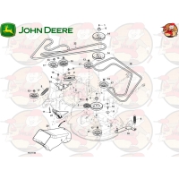 M170986 Główny pasek napędowy John Deere do X350R (2 z 2)