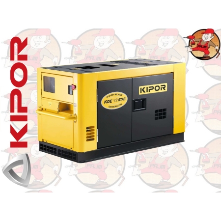 KDE12STA3 Agregat prądotwórczy trójfazowy DIESEL 10kVA/11kVA 16.75 km ( z KM2V80G) KIPOR KDE 12 STA3
