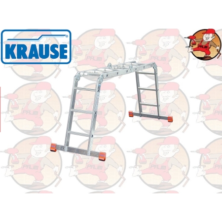 120694 KRAUSE MULTIMATIC uniwersalna drabina przegubowa 4x4 szczebli