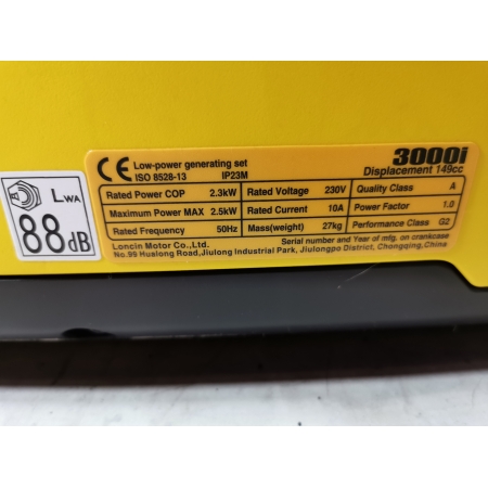 LC3000i LONCIN tabliczka