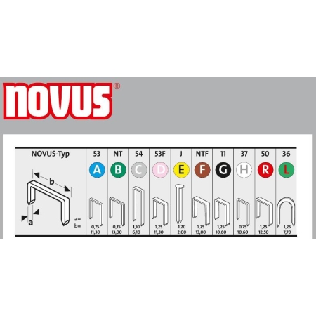 Zszywki typ C 4/18 NOVUS stal nierdzewna [1100 szt.] NV042-0459