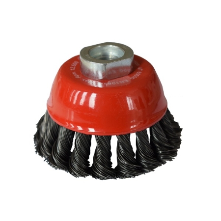 Szczotka doczołowa 65 mm/M14 ABRABORO - drut splatany 0,5 mm AB92031310