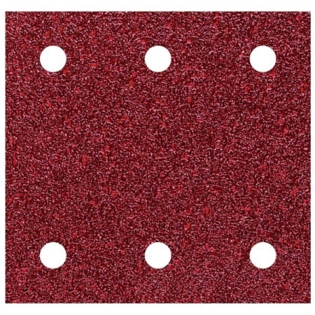Papier szlifierski 100x115mm Wolfcraft - gr. 60/120/240, perforowany, na rzep [10 szt.] WF1761000
