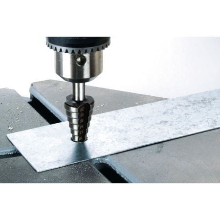 Wiertło stopniowane HSS 4-20 mm Wolfcraft, trzpień 8 mm WF2515000