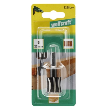 Frez promieniowy 25 mm Wolfcraft - WS, trzpień 8 mm WF3258000