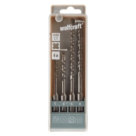 Zestaw wierteł do betonu SDS-Plus 5 - 8 mm Wolfcraft [4 szt.] WF8456000