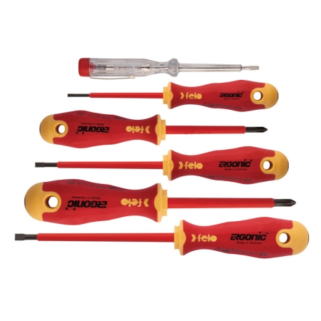 Zestaw 5 wkrętaków FELO Ergonic VDE + próbnik FL41396398