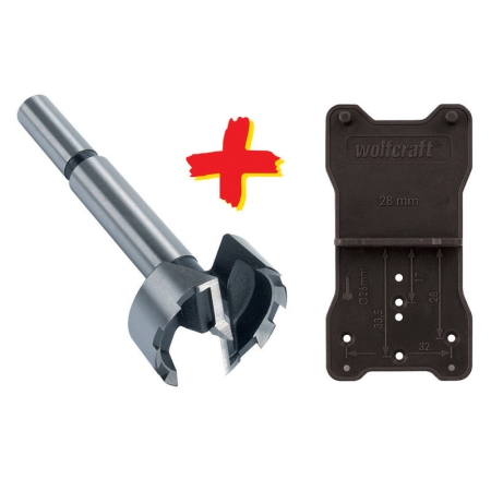 Wiertło Forstnera 35/90 Wolfcraft + szblon WF8728000