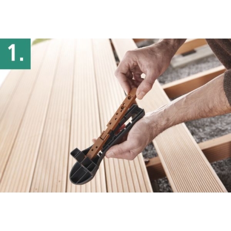 Łącznik do niewidocznych połączeń tarasu Wolfcraft [100 szt.] WF6974000