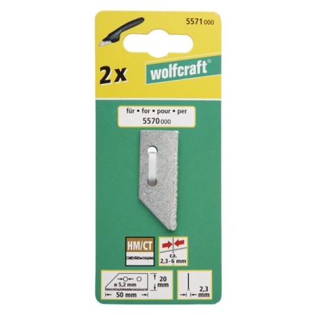 Ostrze wymienne do skrobaka do fug Wolfcraft [2 szt.] WF5571000