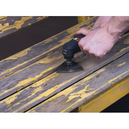 Trójkątny dysk szlifierski 95 mm (na rzep) Wolfcraft - do multiszlierek WF3996000