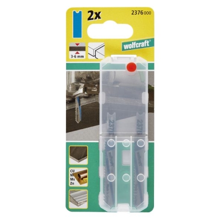 2 brzeszczoty Wolfcraft - uchwyt U, do blach i aluminium WF2376000