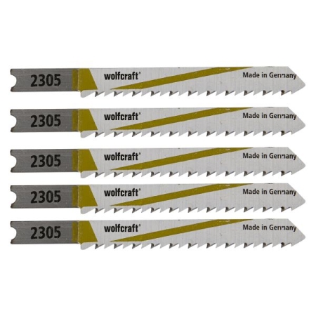 5 brzeszczotów Wolfcraft - uchwyt U, 20 mm, dokładne czyste cięcia WF2355000