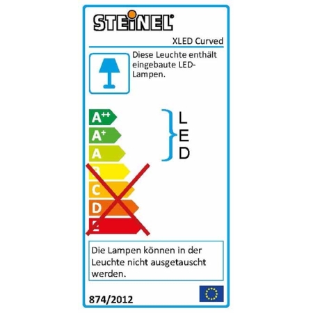Naświetlacz LED 10,5W Steinel XLED curved z czujnikiem biały ST012083