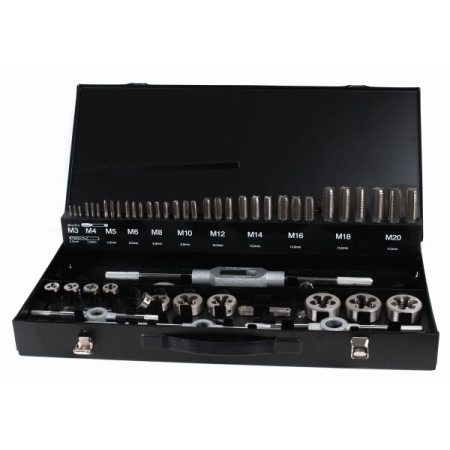 Zestaw gwintowników M3-M20 ABRABORO, HSS-G [55 cz.] AB45300055