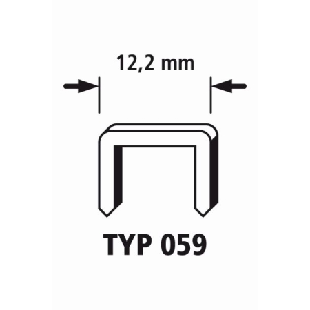 Zszywki 59/6 WOLFCRAFT twarda stal [1500 szt.] WF7200000
