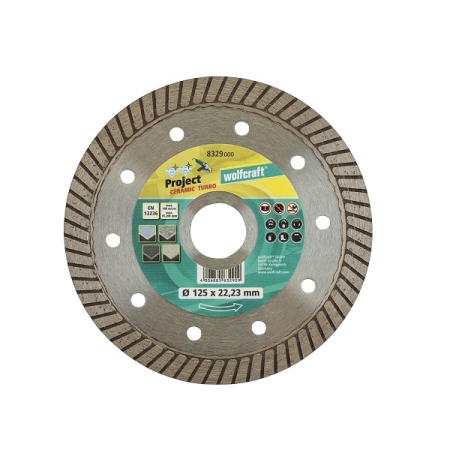 Tarcza diamentowa do płytek 125 x 22/10 Wolfcraft Pro Ceramic Turbo WF8329000