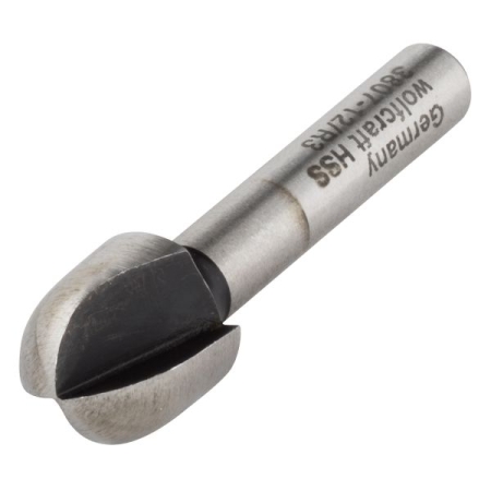 Frez promieniowy wypukły 12 mm Wolfcraft - HSS, trzpień 6 mm WF3807000