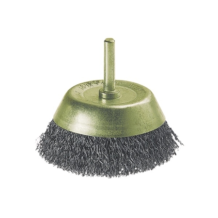 Szczotka doczołowa 50 mm Wolfcraft - drut falisty, trzpień WF8472000