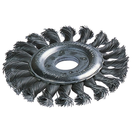 Szczotka tarczowa 115 mm/22,2 Wolfcraft - drut splatany WF2148000