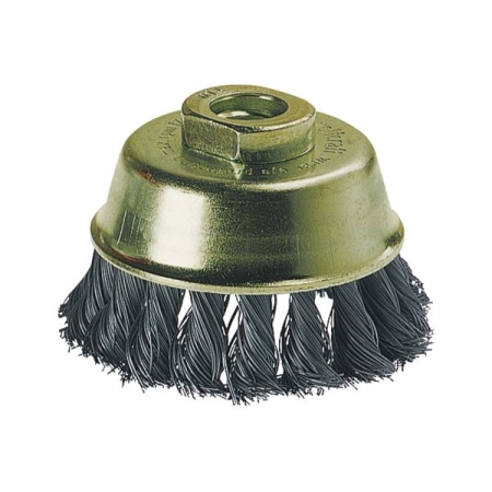 Szczotka doczołowa 75 mm/M14 Wolfcraft - drut splatany WF8476000