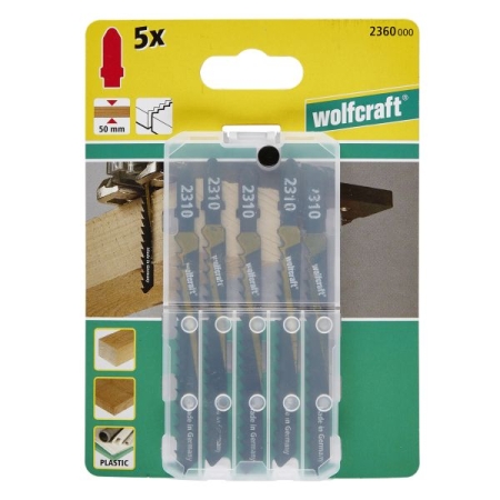 5 brzeszczotów Wolfcraft - uchwyt T, szybkie, bardzo zgrubne cięcia WF2360000