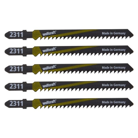 5 brzeszczotów Wolfcraft - uchwyt T, szybkie, zgrubne cięcia WF2361000