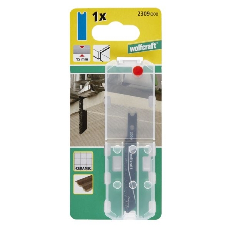 Brzeszczot Wolfcraft - uchwyt U, 15 mm, glazura WF2309000