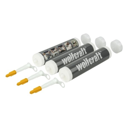 Puste tuby 310 ml Wolfcraft - do mas, kompletne [3 szt.] WF4044000