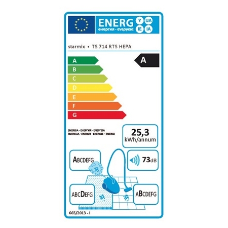Odkurzacz STARMIX TS 714 RTS, klasa energ. A SX017716