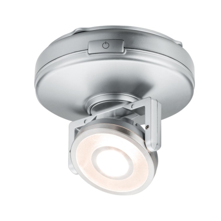 Rotate LED chrom mat 3x1.5V AA plastik PL70637