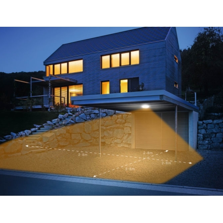 Oprawa LED 10W Steinel DL Vario Quattro z czujnikiem 3000K srebrna ST035440