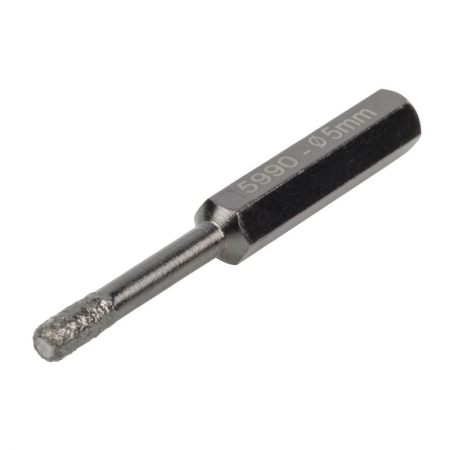 Wiertło diamentowe do płytek 5 mm Wolfcraft, z parafiną WF5990000