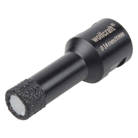 Otwornica diamentowa do płytek 14 mm Wolfcraft Ceramic/M14, super szybka WF5999000