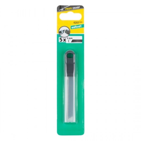 Ostrza odłamywane Wolfcraft 9mm, pro-sharp (bardzo ostre)- 5 szt. WF4207000