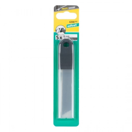 Ostrza odłamywane Wolfcraft 18mm, pro-sharp (bardzo ostre) - 5 szt. WF4208000