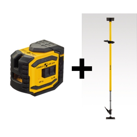 Laser krzyżowy STABILA zestaw 5 cz. LAX 300 + LT 30 SA18482