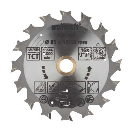 Tarcza HM do pilarek akumulatorowych Wolfcraft Fi 85 WF6340000