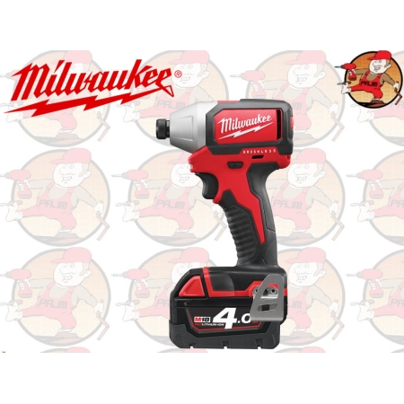 M18BLID-402C kompaktowa bezszczotkowa zakrętarka udarowa MILWAUKEE M 18 BLID-402C , nr. 4933448455